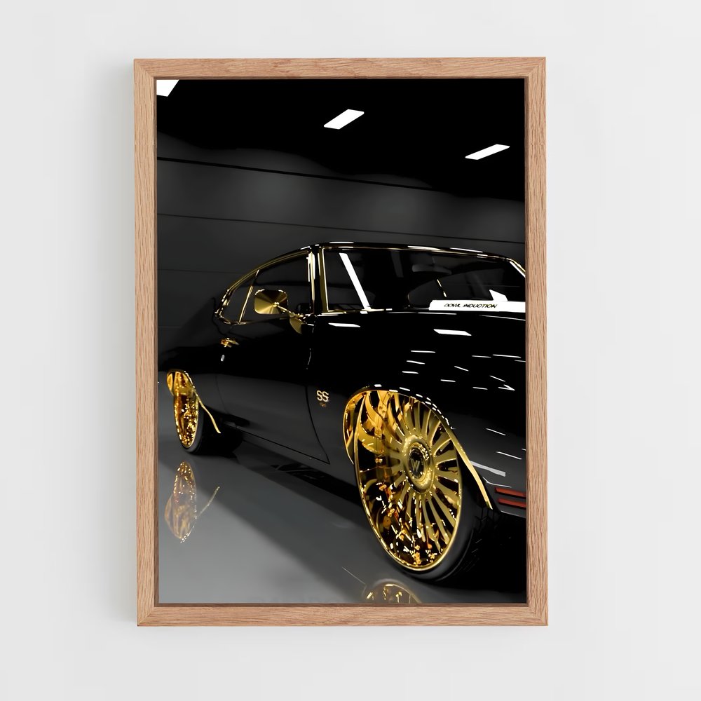 Poster Chevelle Noire – affiche Chevrolet (vue 4)